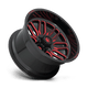 Fuel Wheels D66322208947 - Aluminum Wheels 22X12 Ignite D663 6 On 135 Gloss Black Red Tinted Clear 87.1 Bore -43 Offset Fuel Off Road Wheels