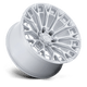 Fuel Wheels FC882SD17906320 - Fc882 Trax 17X9 Gloss Silver W/ Machined Face