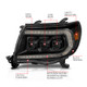 Anzo 111640A - 05-11 Toyota Tacoma Full LED Proj Headlights White DRL/Init/SeqSig Black - Pair