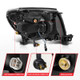 Anzo 111640A - 05-11 Toyota Tacoma Full LED Proj Headlights White DRL/Init/SeqSig Black - Pair
