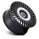 Asanti AB040MD22904215 - 22X9 Satin Black With Bright Machined Face