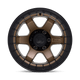 Fuel Wheels D12417907545 - D124 Block Beadlock 17X9 Matte Bronze With Matte Black Ring