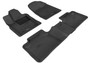 3D MAXpider L1DG01301509 - 2012-2020 Dodge Durango Kagu 1st & 2nd Row Floormats - Black