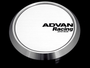 Advan V2386 - 73mm Flat Centercap - White/Silver Alumite