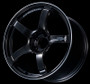 Advan YAD5E30ABGR - TC4 15x7.0 +30 4-100 Black Gunmetallic & Ring Wheel