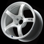 Advan YAD6B45AWMR - TC4 16x5.5 +45 4-100 Racing White Metallic & Ring Wheel