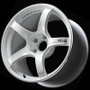 Advan YAD8E41AWMR - TC4 18x7 / 4x100 / +41 Offset / 63 CB - Racing White Metallic & Ring