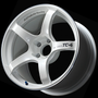 Advan YAD8I25MWMR - TC4 18x9 +25mm 5-112 Racing White Metallic and Ring Wheel