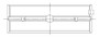 ACL 5M829HNC-01 - Chevy 396/402/427/454 Race Series .001 Oversized 0.080in Narrow Main Bearing Set - CT-1 Coated