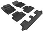 3D MAXpider L1VV00401509 - 2003-2014 Volvo XC90 Kagu 1st & 2nd & 3rd Row Floormats - Black