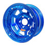 Aero Race Wheels 53-985040BLU - 15x8 4in 5.00 Blue Chrome Beadlock Wheel