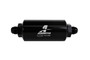 Aeromotive 12377 - In-Line Filter - (AN -8 Male) 10 Micron Fabric Element Bright Dip Black Finish