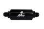 Aeromotive 12385 - In-Line Filter - AN -10 size Male - 10 Micron Microglass Element - Bright-Dip Black