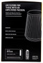 Airaid 700-493 - Universal Air Filter - Cone 3 x 6 x 4 5/8 x 6