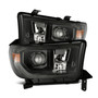 AlphaRex 880825 - 07-13 Toyota Tundra / 08-17 Sequoia LUXX LED Proj HL Alpha-Blk w/Actv Light Seq. Sig + DRL