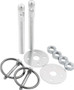 AllStar Performance ALL18480 - Alum Hood Pin Kit 3/8in Silver