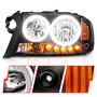 Anzo 111085 - 1997-2004 Dodge Dakota Crystal Headlights Black 1pc Anzo 111085 - 1997-2004 Dodge Dakota Crystal Headlights Black 1pc