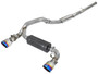 aFe Power 49-33103-L - Takeda 3in 304 SS Cat-Back Exhaust System w/ Blue Flame Tip 16-18 Ford Focus RS I4-2.3L (t)