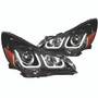 Anzo 111285 - 2010-2014 Subaru Outback Projector Headlights w/ U-Bar Black