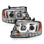 Anzo 111287 - 2004-2008 Ford F-150 Projector Headlights w/ U-Bar Chrome
