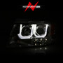 Anzo 111287 - 2004-2008 Ford F-150 Projector Headlights w/ U-Bar Chrome