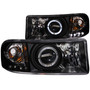 Anzo 111196 - 1994-2001 Dodge Ram Projector Headlights w/ Halo Black Anzo 111196 - 1994-2001 Dodge Ram Projector Headlights w/ Halo Black