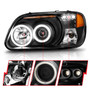 Anzo 111132 - 1995-2001 Ford Explorer Projector Headlights w/ Halo Black 1 pc Anzo 111132 - 1995-2001 Ford Explorer Projector Headlights w/ Halo Black 1 pc