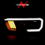 Anzo 111379 - 2016-2017 Toyota Tacoma Projector Headlights w/ Plank Style Design Black/Amber w/ DRL