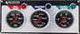AllStar Performance ALL80123 - 3 Gauge Panel A/M OP/WT/FP Liquid Filled