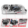 Anzo 111504 - 1997-2003 Ford F-150 Projector Headlights w/ Light Bar Chrome Housing