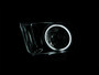 Anzo 121033 - 2005-2009 Ford Mustang Crystal Headlights w/ Halo Black (CCFL)