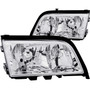 Anzo 121081 - 1994-2000 Mercedes Benz C Class W202 Crystal Headlights Chrome