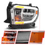 Anzo 111532 - 2014-2017 Toyota Tundra LED Crystal Headlights w/ Switchback Chrome Housing w/ DRL