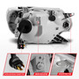 Anzo 111556 - 12-15 Toyota Tacoma Projector Headlights - w/ Light Bar Switchback Black Housing