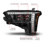 Anzo 111599X-L - 22-24 Toyota Tundra (w/Factory LED Refl.) Z-Series Full LED Proj Headlights - Driver Side ONLY