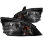 Anzo 121229 - 2005-2007 Ford Focus Crystal Headlights Black