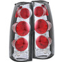 Anzo 211017 - 1999-2000 Cadillac Escalade Taillights Chrome 3D Style