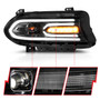 Anzo 121559 - 2015-2018 Dodge Charger Projector Headlights Plank Style Black