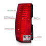 Anzo 311190 - 2007-2014 Chevrolet Suburban LED Taillights Red/Clear - Escalade Look Anzo 311190 - 2007-2014 Chevrolet Suburban LED Taillights Red/Clear - Escalade Look