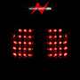 Anzo 311010 - 1999-2007 Chevrolet Silverado 1500 LED Taillights Red/Clear