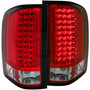 Anzo 311047 - 2007-2013 Chevrolet Silverado 1500 LED Taillights Red/Clear