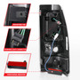 Anzo 311333 - 2003-2006 Chevy Silverado 1500 LED Taillights Plank Style Black w/Clear Lens