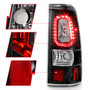 Anzo 311327 - 2003-2006 Chevy Silverado 1500 LED Taillights Plank Style Black w/Clear Lens