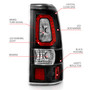 Anzo 311327 - 2003-2006 Chevy Silverado 1500 LED Taillights Plank Style Black w/Clear Lens