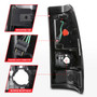 Anzo 311325 - 1999-2002 Chevy Silverado 1500 LED Taillights Plank Style Black w/Smoke Lens