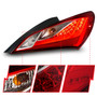 Anzo 321334 - 2010-2013 Hyundai Genesis LED Taillights Red/Clear