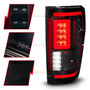 Anzo 311476 - 21-23 Ford F-150 LED Taillights Seq. Signal w/BLIS Cover - Smoke Blk (For Factory Halogen ONLY)