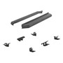 ARIES 2061002 - AeroTread 5" x 70" Black Stainless Running Boards, Select Ford Edge