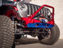 Artec Industries JJ8030 - Bare Steel Nighthawk Mid-tube Stinger Front Bumper with Aluminum Skid for JK, JL, and JT - Bare Steel