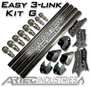 Artec Industries LK0137 - Easy 3 Link Kit G Adjustable Upper link Yes Outside Frame Offset Front Passenger Rear Driver